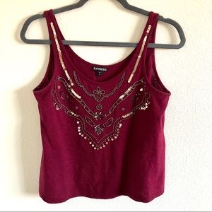 EXPRESS Beaded Top. Size Small!